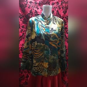 Multicolor Animal Print Blouse